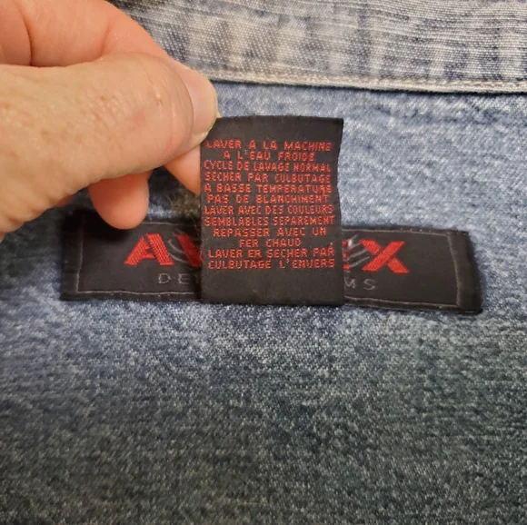 Avirex | 🔥Host Pick🔥 Vintage Y2K 90's Authentic Denim Jean Jacket - Size 3XL - Picture 15 of 15